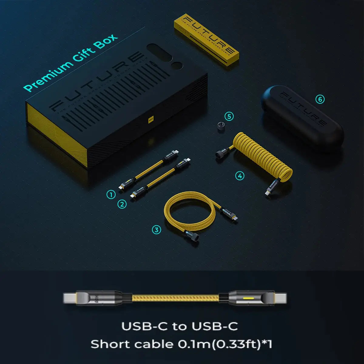 AOHI Charging Cable Set with USB-C & Lightning PD3.0 Compatibility for Fast Charge3