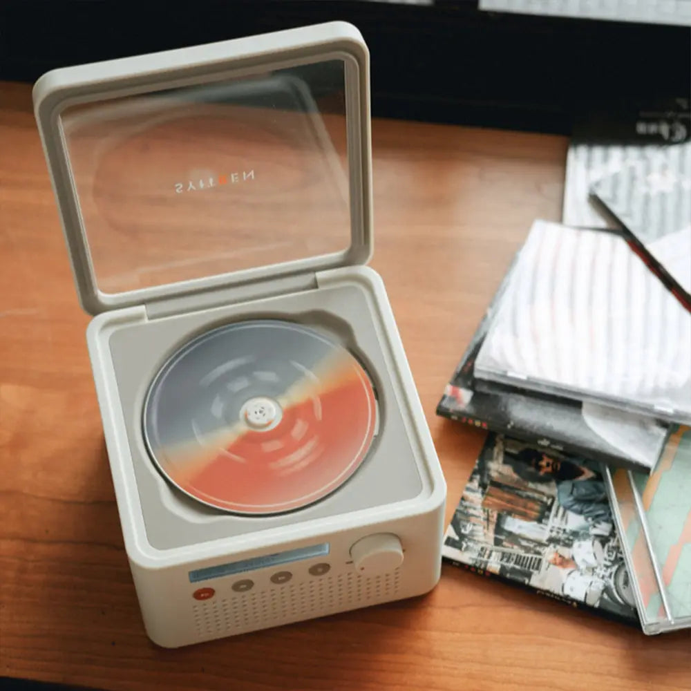 SYITREN R200 Portable Retro CD Player with Bluetooth Speaker6