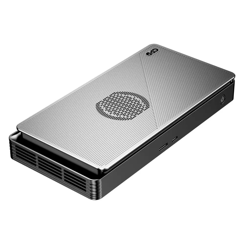 The smallest graphics card expansion dock with 4096 stream processors 36MB infinity cache, supports AMD FSR 3.0 technology, AMD smart access memory technology, AMD SmartShift MAX technology, and AV1 encoding.