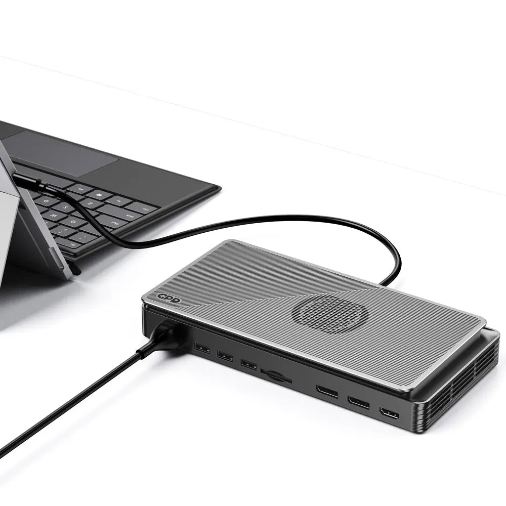 The smallest graphics card expansion dock with 4096 stream processors 36MB infinity cache, supports AMD FSR 3.0 technology, AMD smart access memory technology, AMD SmartShift MAX technology, and AV1 encoding.