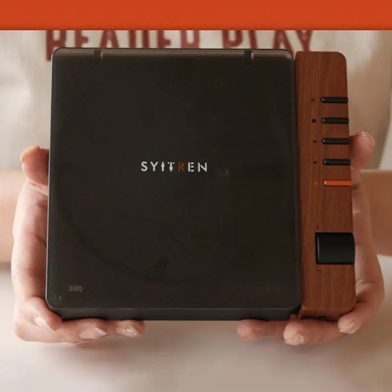 The Syitren R300 Portable Vintage CD Player features a Toslink optical output and Jack 3.5mm headphone output, delivering Hi-Fi audio so you can enjoy your CD collection on the go. It also has Bluetooth 5.3 transmission capabilities and can automatically pair with Bluetooth headphones or speakers.