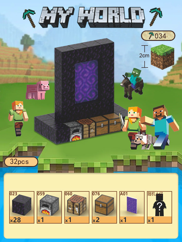 Minecraft-Inspired Magnetic Block Building DIY Toy - SchwayShop
