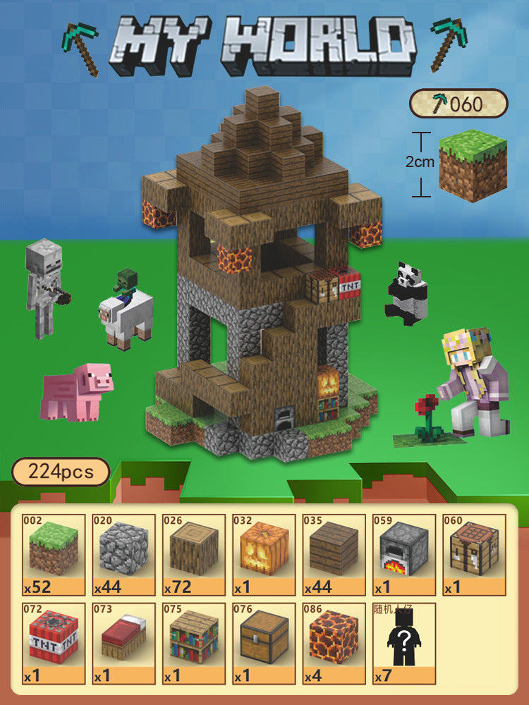 Minecraft-Inspired Magnetic Block Building DIY Toy - SchwayShop