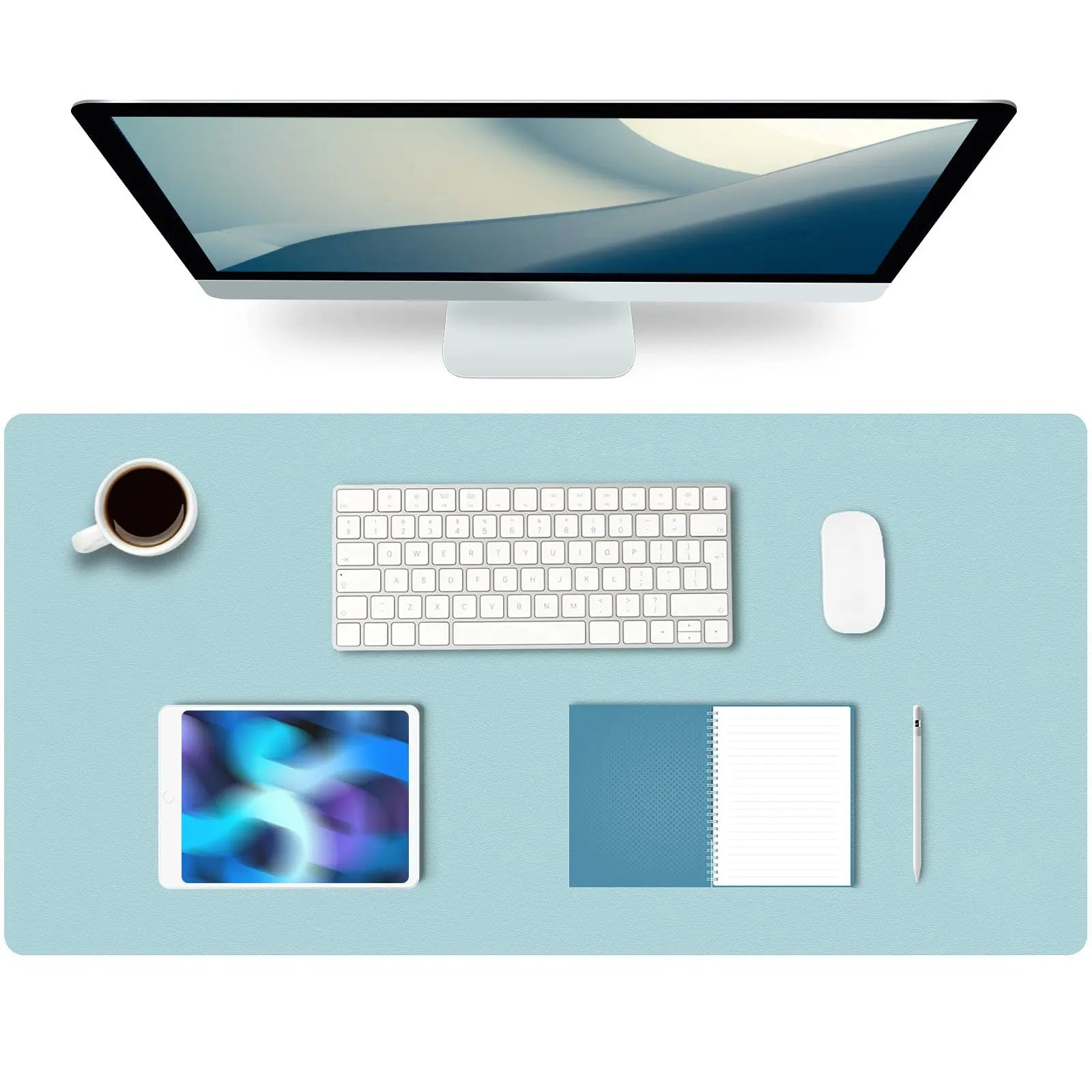 Dual-Sided Multifunctional Desk Pad, Large Mouse Pad for Desk, Waterproof Desk Pad SchwayShop