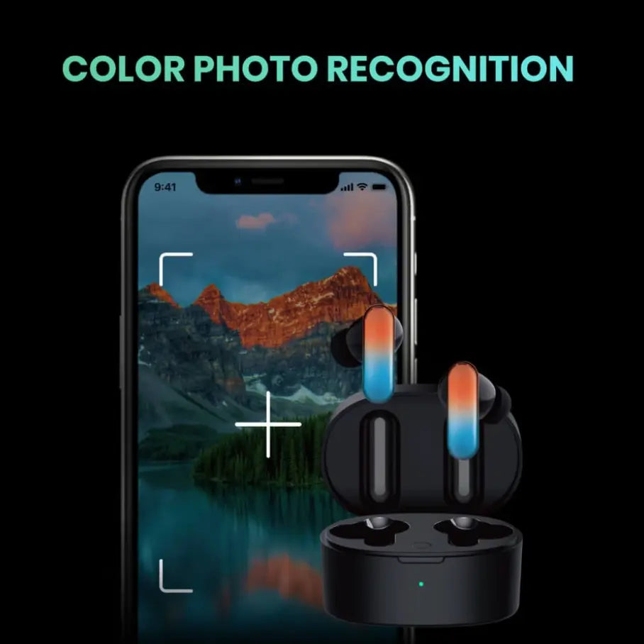 The earbuds with light control and detachable shells. Over 300000 color combination for you to customize your earbuds with your style.