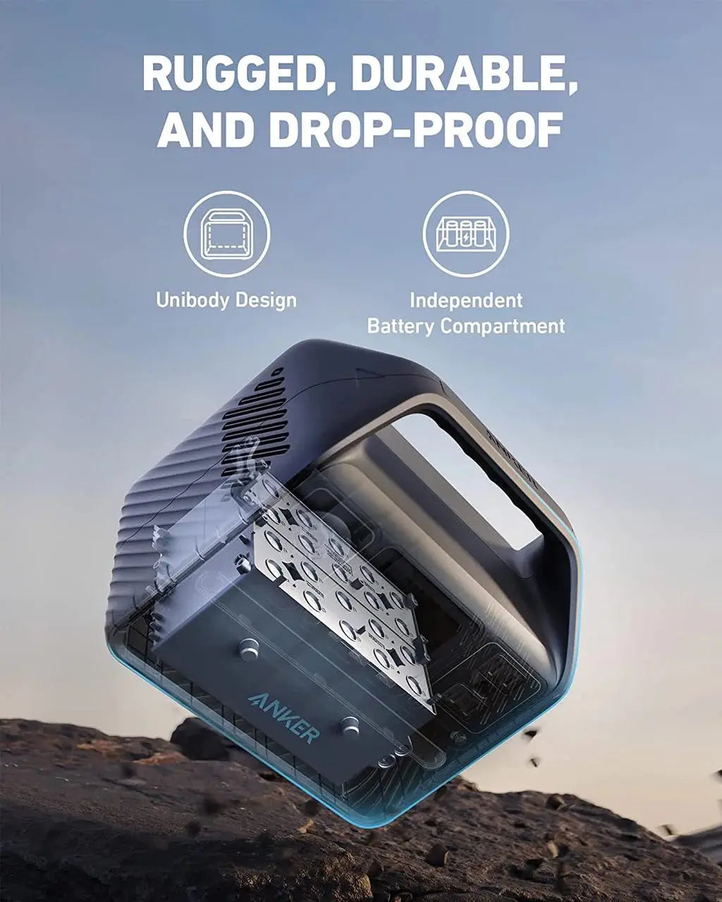 Anker PowerHouse 521 portable power station with 256Wh capacity and 200W output2