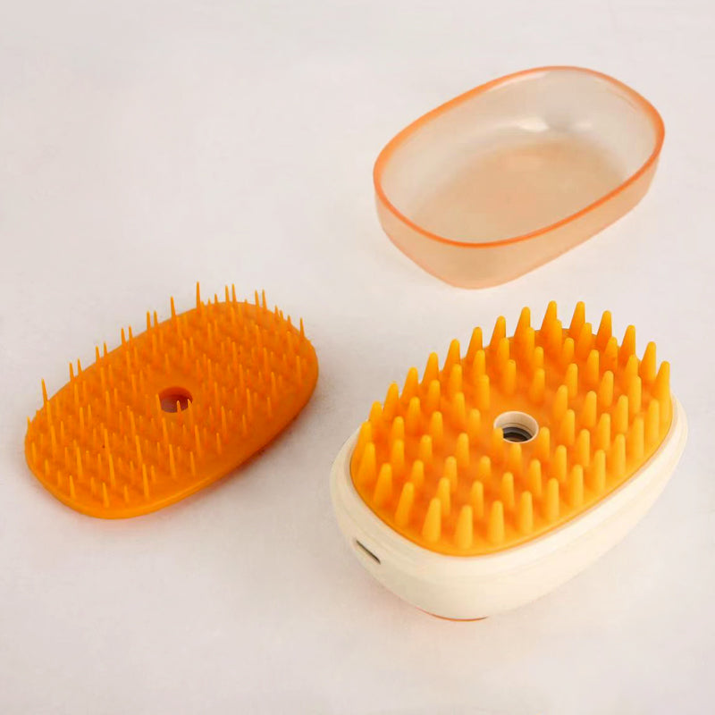 WaGrin Tame Fur Pet Spray Mist Brush: Grooming & Massage Tool for Furry Friend - SchwayShop