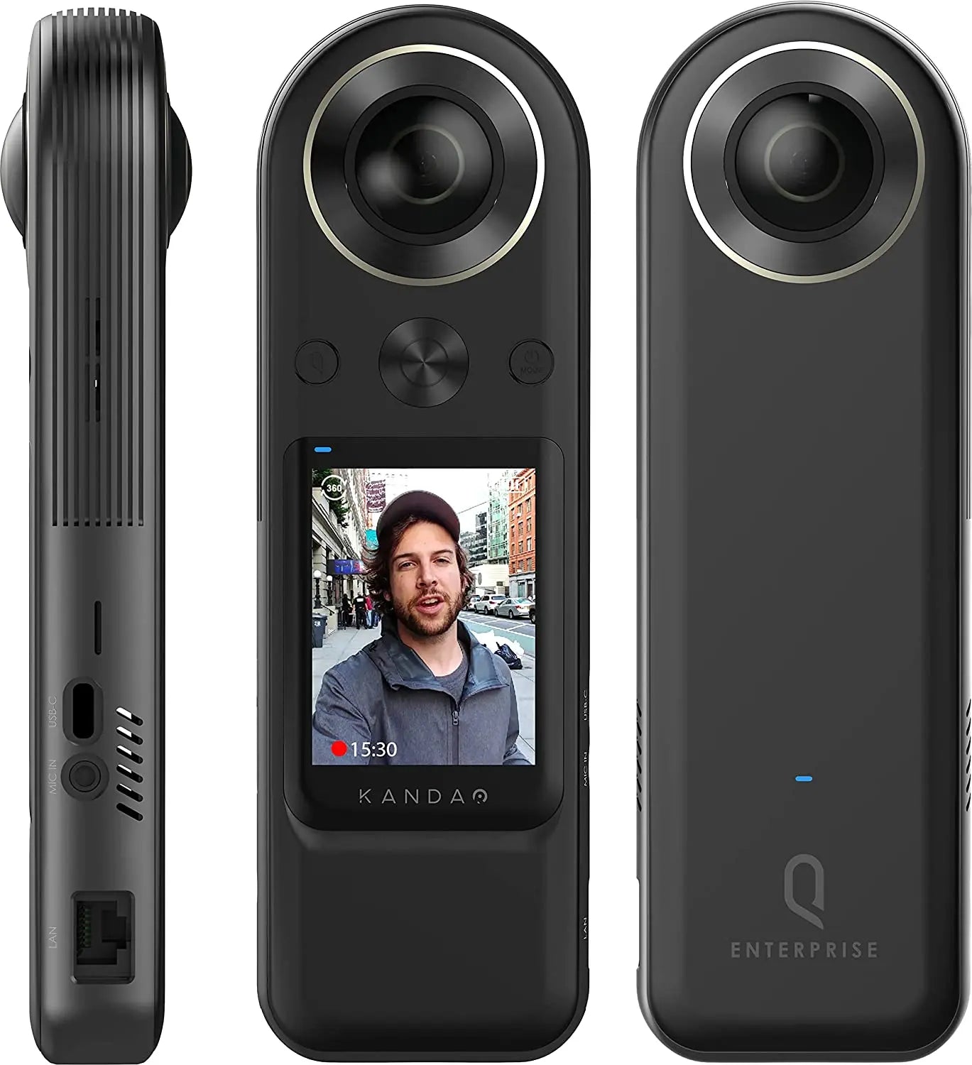 QooCam 8K Enterprise camera with in-camera 8K 30FPS 360 live streaming solution1