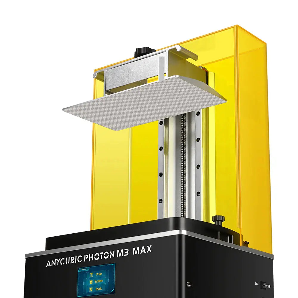 Anycubic Photon M3 Max: resin 3d printer with 14.7L large print volume, 13.6’’ 7k high-definition screen, auto resin filler. Equipped with a matrix light source system that has 84 LEDs, increases the printing speed up to 60mm/h. The self-developed Anycubic Photon Workshop 3.0 series slicing software, enables one-click repair for damaged models, improves hole punching and slicing speed