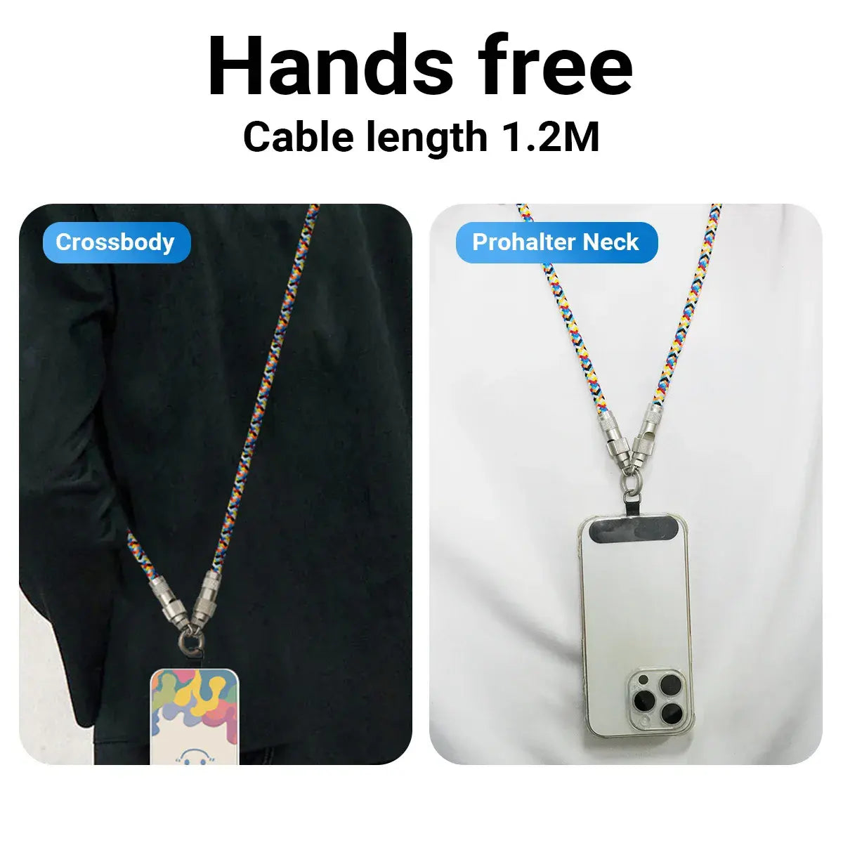 2-in-1 PD 60W Fast Charge Phone Lanyard: Hands-Free, Anti-Drop, Always Ready - SchwayShop