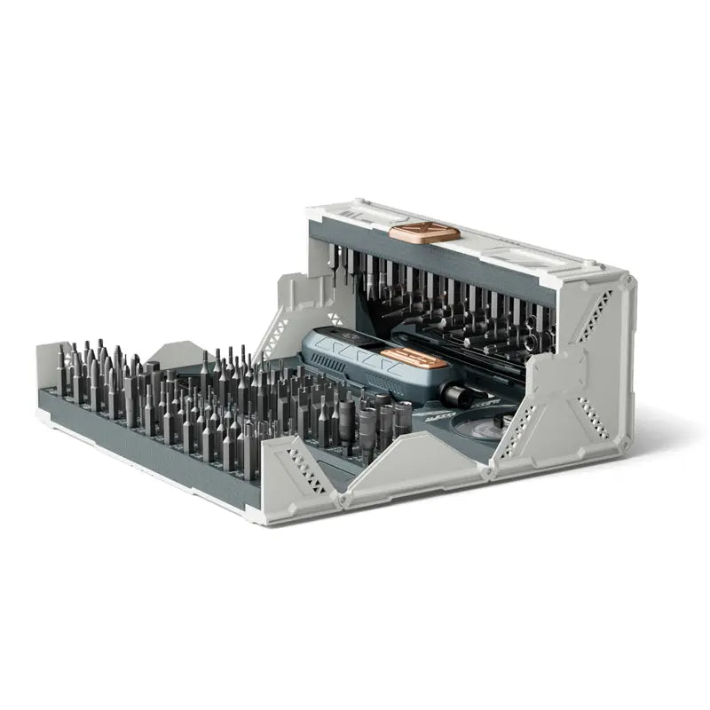 JAKEMY 180-in-1 portable toolbox with precision screwdriver bits and repairing accessories