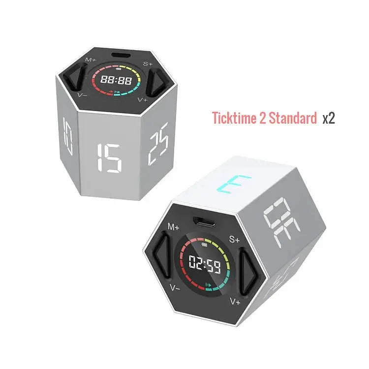 Ticktime Pomodoro Timer with gradient streamer color design, digital egg timer for countdown and productivity2