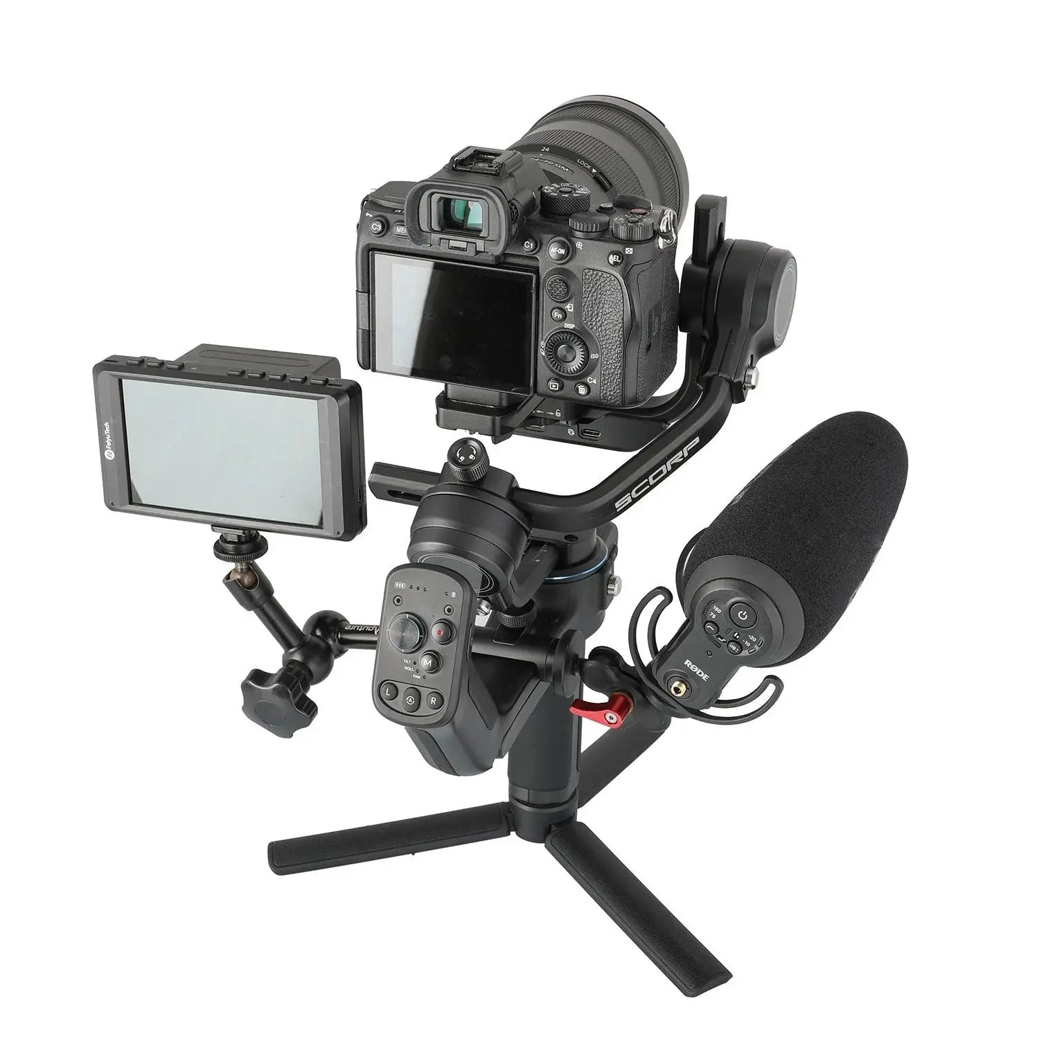 Feiyu Scorp-C 3-Axis Handheld Gimbal Stabilizer with Button Control for DSLR and Mirrorless Cameras0