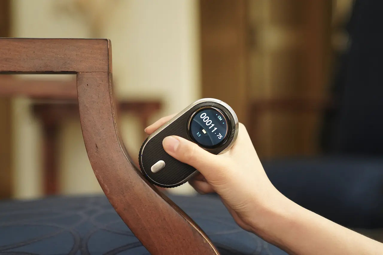 HOZO MEAZOR offers highly accurate measurements and versatile modes for various applications. With built-in Bluetooth connectivity to transfer data to mobile devices and apps. The device includes 2D floor plan scanning, Rolling measurer and laser distance measurer and much more capabilities. Its user-friendly interface, durability, and compact design make it convenient for users.