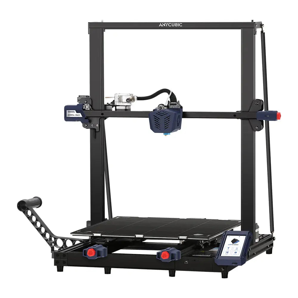 Anycubic Kobra Max 3D Printer: Experience precision and versatility with this state-of-the-art 3D printer. With its advanced features like huge printing size, fast printing speed, automatic bed leveling, and double thread Z-axis, this printer is perfect for bringing your artistic and engineering visions to life.