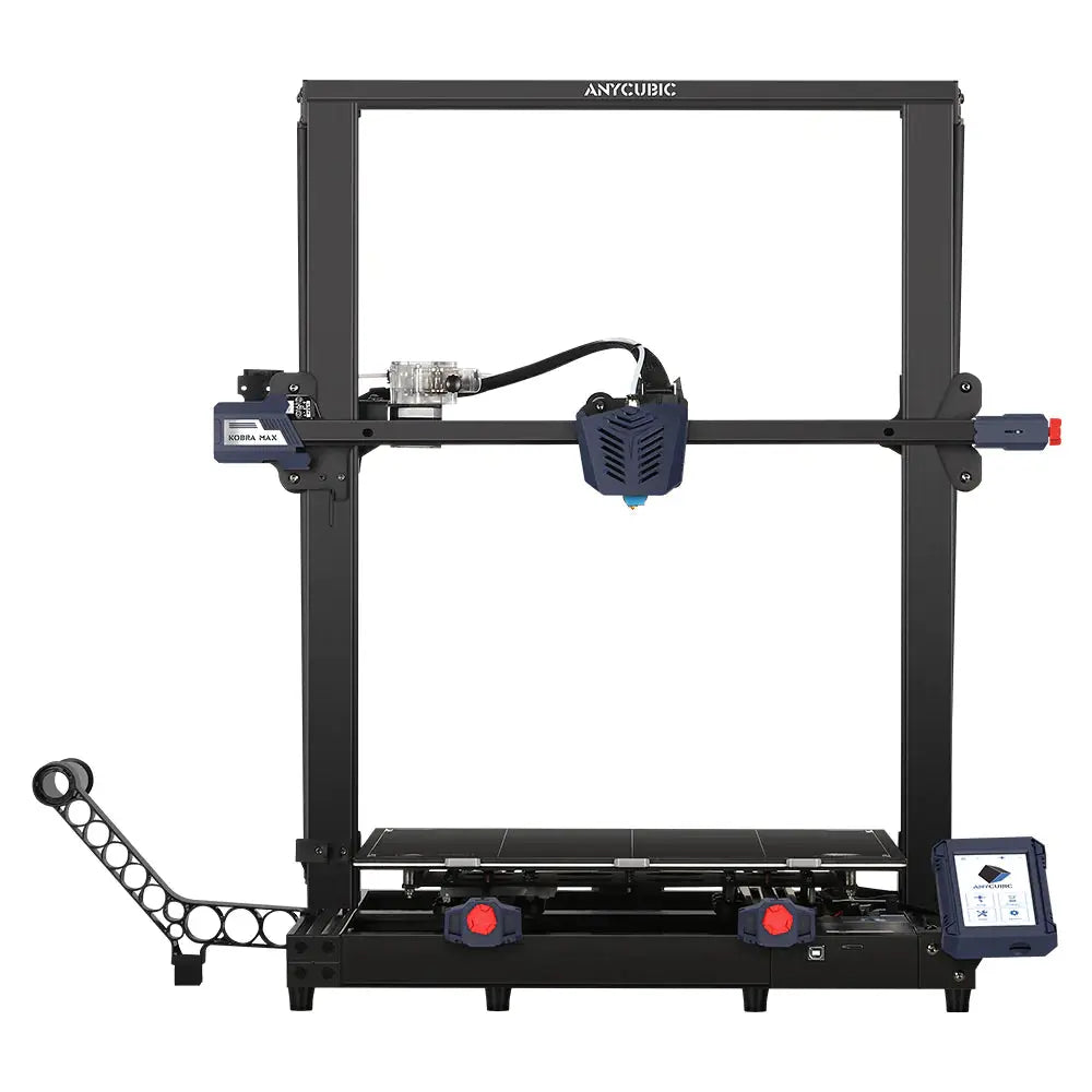 Anycubic Kobra Max 3D Printer: Experience precision and versatility with this state-of-the-art 3D printer. With its advanced features like huge printing size, fast printing speed, automatic bed leveling, and double thread Z-axis, this printer is perfect for bringing your artistic and engineering visions to life.