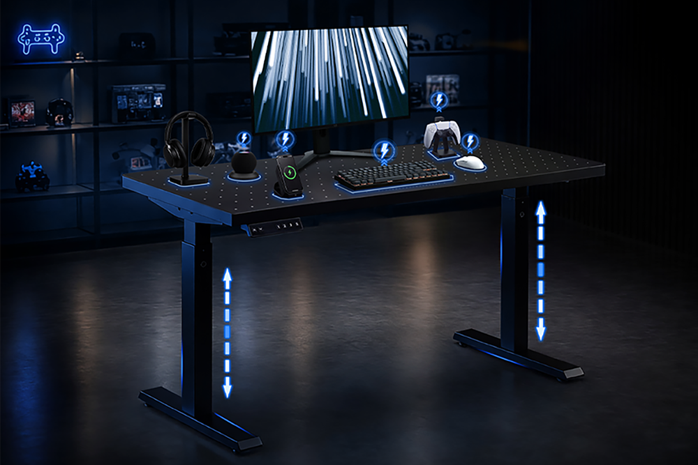 SchwayShop Featured: RoyTask Wireless Standing Gaming Desk, Designed for Modern Gaming Setups SchwayShop