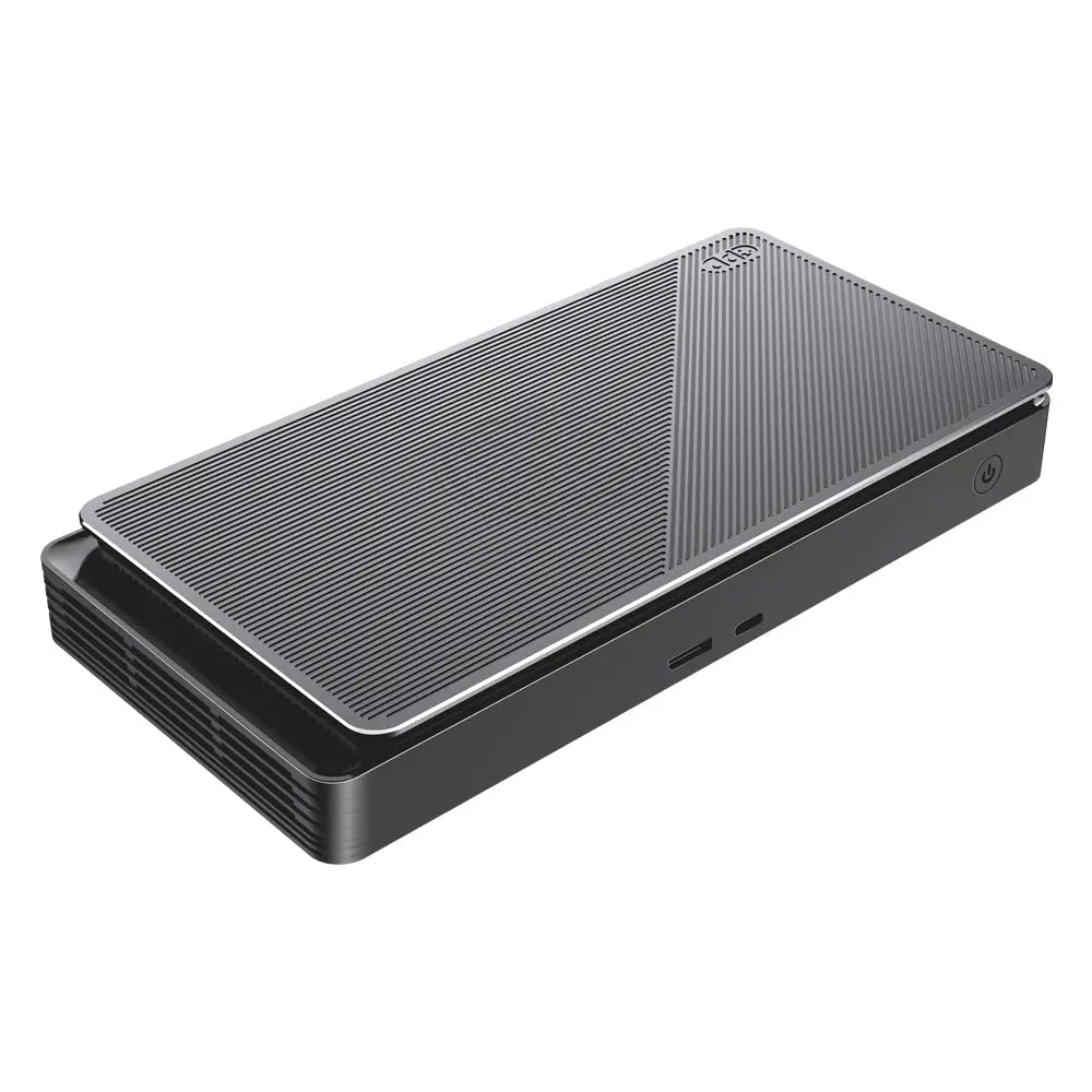 The smallest graphics card expansion dock with 4096 stream processors 36MB infinity cache, supports AMD FSR 3.0 technology, AMD smart access memory technology, AMD SmartShift MAX technology, and AV1 encoding.