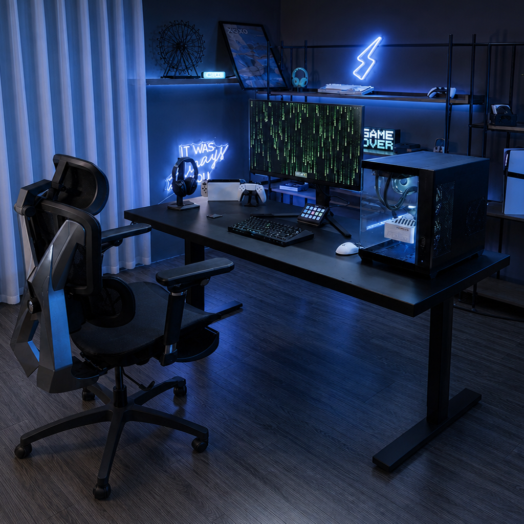 Roytask Full-Surface Standing Desk with 148 Wireless Charging Zones SchwayShop