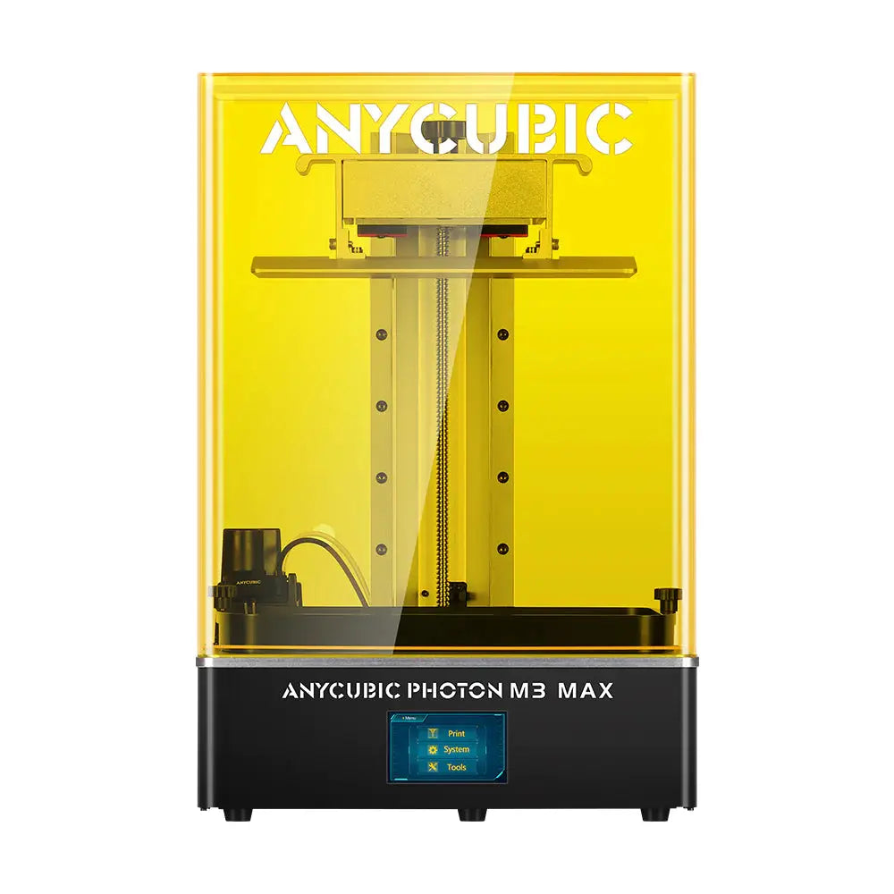 Anycubic Photon M3 Max: resin 3d printer with 14.7L large print volume, 13.6’’ 7k high-definition screen, auto resin filler. Equipped with a matrix light source system that has 84 LEDs, increases the printing speed up to 60mm/h. The self-developed Anycubic Photon Workshop 3.0 series slicing software, enables one-click repair for damaged models, improves hole punching and slicing speed