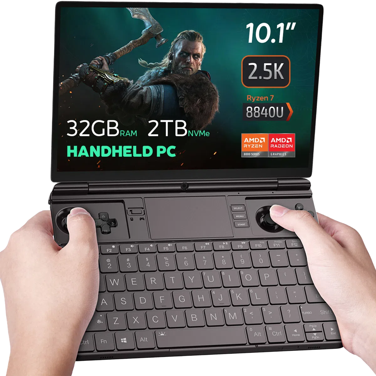 GPD WIN MAX 2 (2025) Full-screen Handheld Gaming Laptop- AMD Ryzen™ AI 9 HX 370, WiFi 6E & Bluetooth 5.3 Support