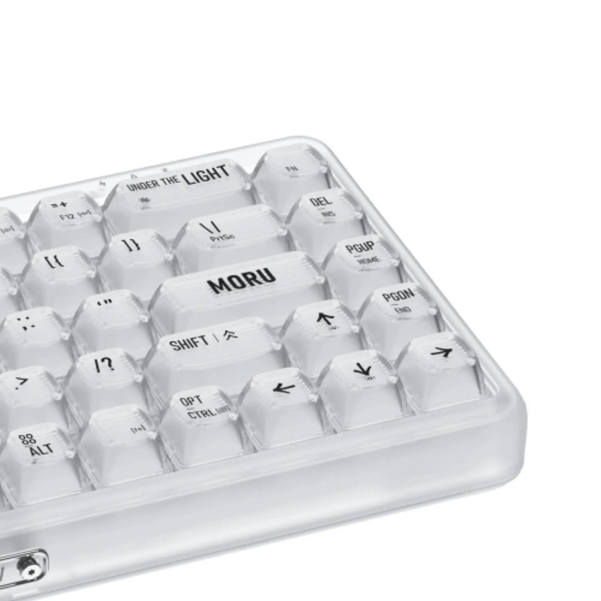 LOFREE 1% Transparent Mechanical Keyboard with Pre-lubricated Hot-swappable Switches and Poron Silencing Layer and 7 LED Effects for a More Efficient and Comfortable Typing Experience