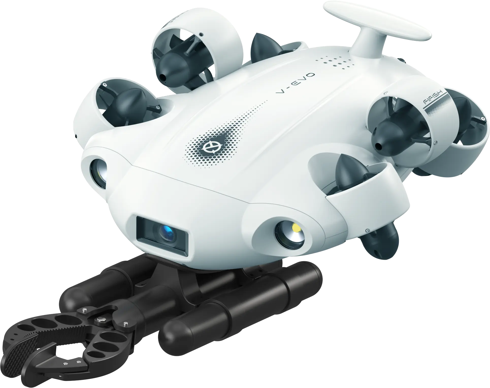 QYSEA FIFISH V-EVO, an underwater ROV delivers 4K UHD video shooting at 60 frames per second, along with an ultra-wide 166-degree field of view, can move & film with absolute freedom underwater