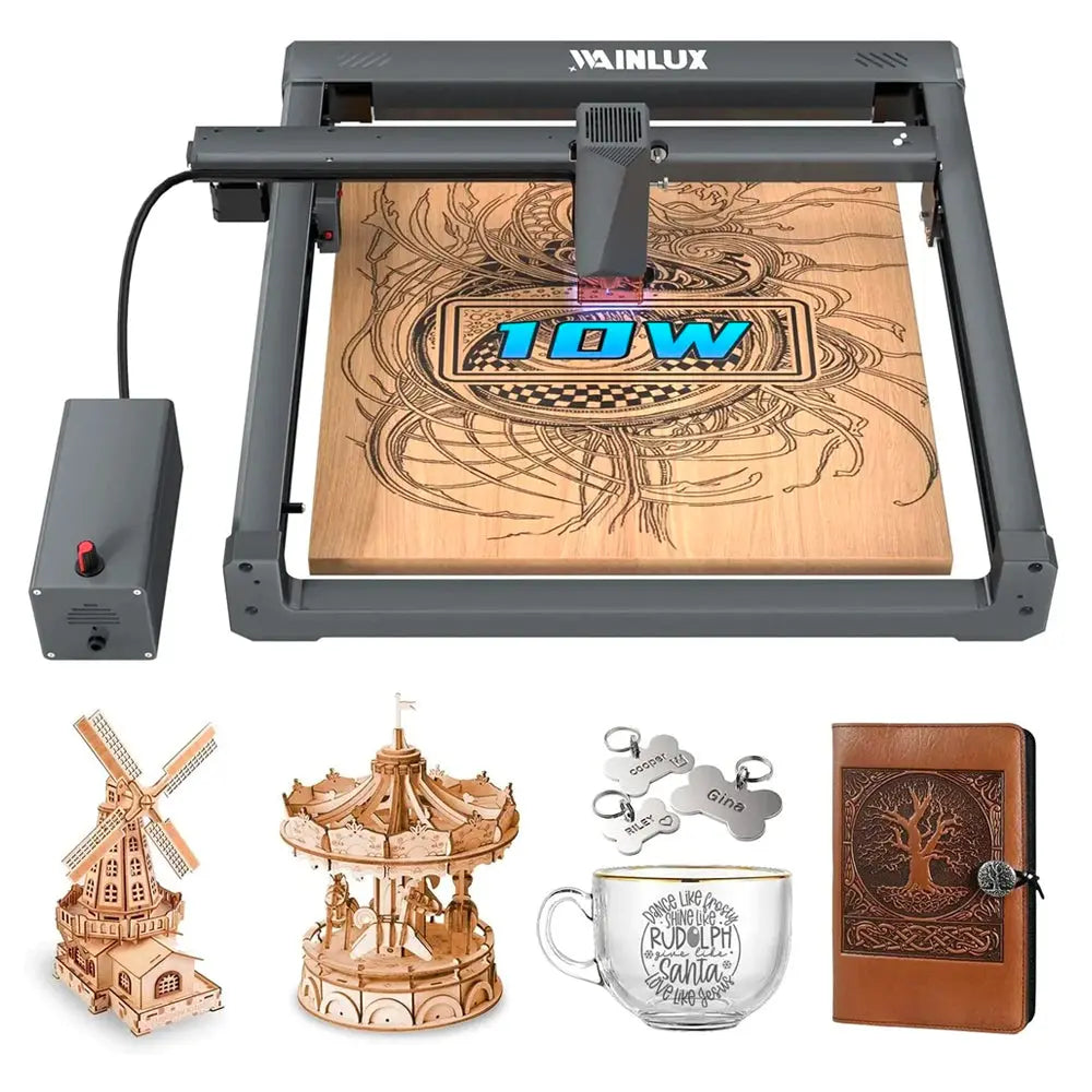 WAINLUX L6 Real 10W Laser Engraver and Cutter with Air Assist Kits1